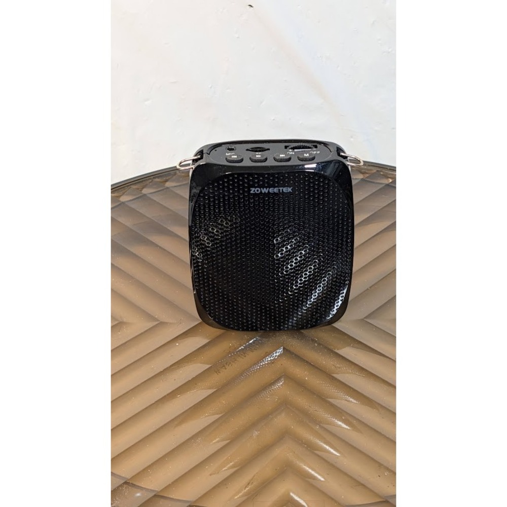 Zoweetek Voice Amplifier Portable Rechargeable Black Excellent Wired Speaker